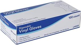 img 4 attached to 🧤 Premium 100 PCS Multipurpose Disposable Vinyl Gloves - Non-Sterile, Powder-Free, Latex-Free - Universal Fit for All Hands