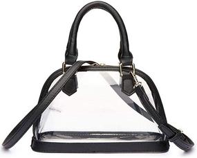 img 4 attached to Womens Crossbody Transparent Handbag Shoulder Women's Handbags & Wallets via Shoulder Bags