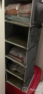 img 1 attached to 6-Shelf Hanging Closet Organizer And Storage By YOUDENOVA - Sturdy Bamboo Structure Cloth Organizer For Sweaters, 11.8” X 11.8” X 47.2” In Light Grey review by Hanson Kendrick