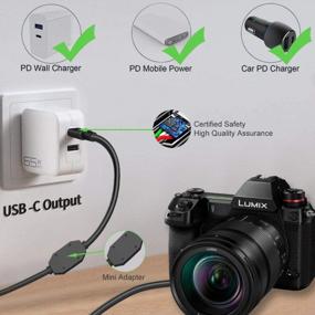 img 2 attached to Power Up Your Panasonic Lumix Camera: F1TP DMW-DCC12 USB-C Charger For GH3, GH4, GH5, G9 Models