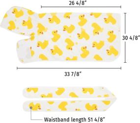 img 2 attached to Super Absorbent Dog Bathrobe with Hood for All Breeds - XL Size, White Rubber Ducks