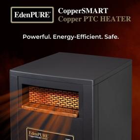 img 3 attached to Efficient, Remote-Controlled 1500-Watt EdenPURE CopperSMART Electric Portable Heater - No Bulb Replacement Required
