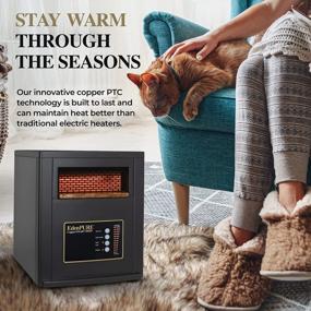 img 2 attached to Efficient, Remote-Controlled 1500-Watt EdenPURE CopperSMART Electric Portable Heater - No Bulb Replacement Required