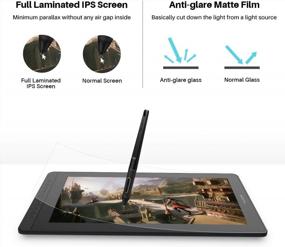 img 3 attached to 🖌️ Blue HUION KAMVAS 16 Graphics Drawing Tablet: Full-Laminated Screen, Anti-Glare, 10 Express Keys, Android Support, Battery-Free Stylus, 8192 Pen Pressure, Tilt - 15.6 Inch (2021 Model)