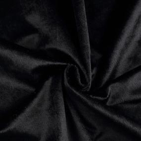 img 2 attached to Soft And Luxurious Black Velvet Fabric Roll - 5 Yards By Efavormart