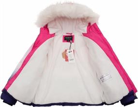 img 2 attached to Stay Warm In Style: Rokka&Rolla Girls' Puffer Jacket With Hooded Faux Fur For Winter