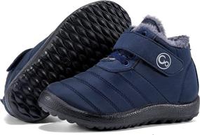 img 4 attached to Winter Toddler Comfortable Outdoor Walking Boys' Shoes : Outdoor