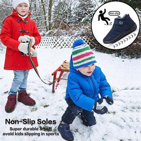 img 3 attached to Winter Toddler Comfortable Outdoor Walking Boys' Shoes : Outdoor