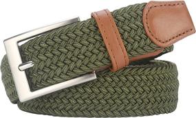 img 3 attached to 👔 Lavemi Braided Woven Belt 35mm for Men - Stretch, 23590-1, Men's Accessories