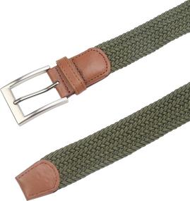 img 1 attached to 👔 Lavemi Braided Woven Belt 35mm for Men - Stretch, 23590-1, Men's Accessories