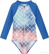 🩱 rash guard bathing suits set for baby girls - toddler and kids swimwear logo