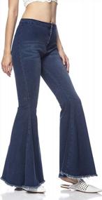 img 3 attached to Step Back In Time With Anna-Kaci'S High-Waisted, Bell-Bottomed Denim Jeans For Women