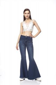 img 1 attached to Step Back In Time With Anna-Kaci'S High-Waisted, Bell-Bottomed Denim Jeans For Women