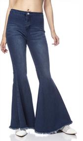 img 4 attached to Step Back In Time With Anna-Kaci'S High-Waisted, Bell-Bottomed Denim Jeans For Women