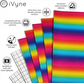 img 3 attached to Add Sparkle To Your DIY Projects With IVyne Rainbow Glitter Vinyl Bundle - Perfect For Holiday Decorations And Party Themes!