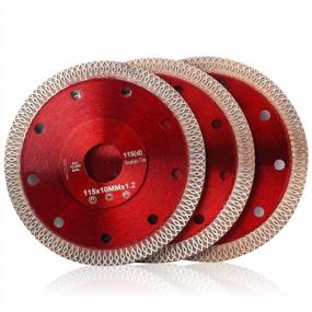 img 4 attached to 3-Pack 4.5 Inch Super Thin Porcelain Diamond Saw Blade For Tile Granite Cutting.