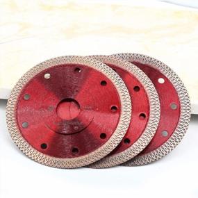 img 3 attached to 3-Pack 4.5 Inch Super Thin Porcelain Diamond Saw Blade For Tile Granite Cutting.