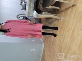 img 5 attached to 👗 Stylish GORLYA Girls Raglan Long Sleeve Ruffle Hem Sweatshirt Hooded Shift Dress: Perfect for 4-14T Kids!