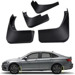 img 1 attached to 🚗 TOPGRIL Mud Flaps Kit for Volkswagen VW Jetta 2019-2021 - Front and Rear 4-PC Set - Mud Splash Guard - Buy Now!