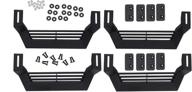 rampage products 26410020 rock rail short steps: black steel, 4-piece set - enhance your vehicle's style and functionality! логотип