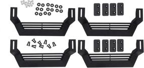 img 3 attached to Rampage Products 26410020 Rock Rail Short Steps: Black Steel, 4-Piece Set - Enhance Your Vehicle's Style and Functionality!