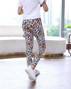 img 2 attached to ModaIoo Stretch Leggings Printed Length Girls' Clothing : Leggings