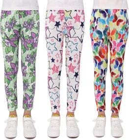 img 4 attached to ModaIoo Stretch Leggings Printed Length Girls' Clothing : Leggings