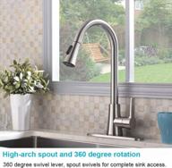 upgrade your kitchen with valisy's elegant satin nickel pull down faucet set logo