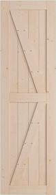 img 4 attached to DIY Sliding Barn Wood Door Kit - Pre-Drilled And Ready To Assemble - Natural Solid Spruce Wood - Interior Single Door - Fit 4FT Rail