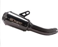 🏍️ enhance your yamaha yzf-r3 yzf-r25 with istunt slip on exhaust muffler - glossy black (2015-2021) логотип