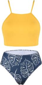 img 2 attached to Macolily Juniors Bandeau Bikini Swimsuit Women's Clothing via Swimsuits & Cover Ups