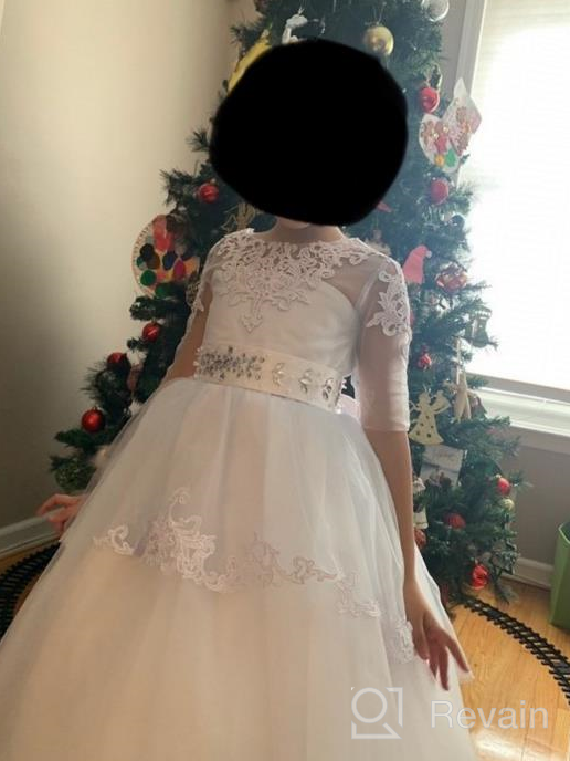 img 1 attached to 👗 White Girls' Clothing for Communion: First Communion Dresses – The Perfect Choice review by John Ramsey