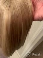 картинка 1 прикреплена к отзыву 💇 REECHO 18" Synthetic Hair Topper Wiglet Hair Enhancer - Dark Brown: Straight Bangs, 3 Clips, Hair Extensions, Hair Closure Piece, Hairpieces for Women от Peter Joseph