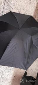 img 6 attached to Компактный и прочный синий дорожный зонт с тефлоновым покрытием: легкий, ветрозащитный и простой в использовании для мужчин и женщин