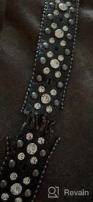 img 8 attached to Bling Up Your Look With Sansths Women'S Rhinestone Belt For Jeans And Men'S Western Cowgirl Studded Belt