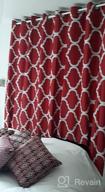 img 1 attached to Stylish Moroccan Inspired Blackout Curtains With Grommet Top For Living Room - 52 X 84 Inches, Red (1 Panel), By Melodieux review by Michael Murphy