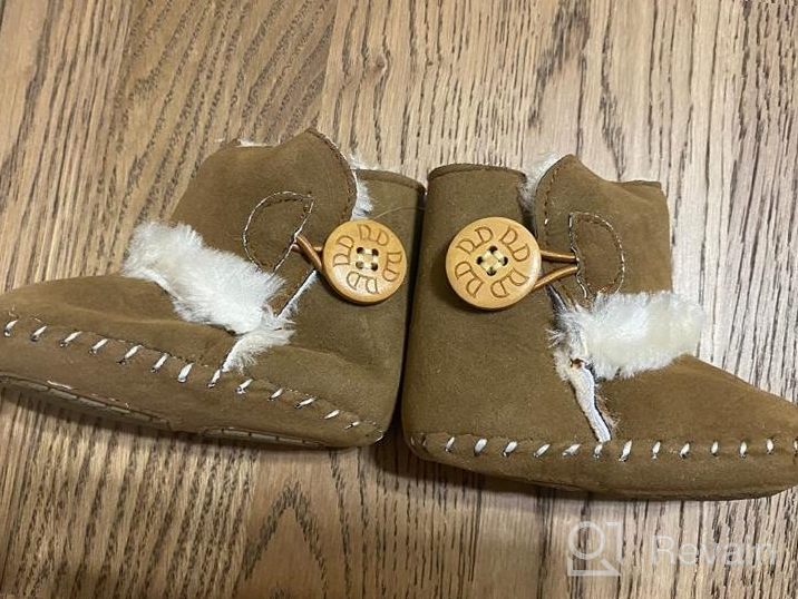 img 1 attached to 👶 Jonbaem Newborn Toddler Anti Slip Booties: Stylish and Safe Boys' Shoes in Boots review by Eric Krull