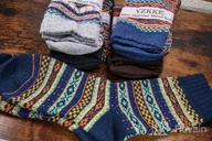 img 1 attached to Men'S Thermal Wool Socks - Pack Of 5 Thick And Cozy Socks For Hiking, Winter And Cold Weather Boots review by Olusola Reid