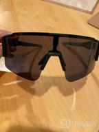 img 1 attached to Polarized Sport Sunglasses For Men Women With 3 Interchangeable Lenses - Xiyalai Cycling Glasses Baseball Glasses review by Daionte Simpson