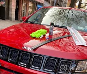 img 7 attached to XBEEK Крышка передней решетки Решетка Кольцо Вставки Комплект накладок для 2017-2021 Jeep Compass - Красный
