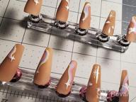 img 1 attached to 400Pcs Matte Solid Colors Long Ballerina Fake Nails - Full Cover Coffin Press On Nails For Women'S Nail Art And Manicure Decoration - Elegant Variety Of Acrylic False Nails review by Ron Chang