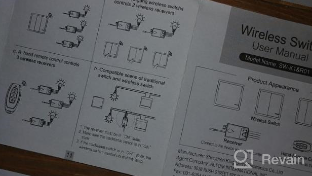 img 1 attached to Wsdcam Wireless Light Switch And Receiver Kit, No In-Wall Wiring Required, Remote Control Light Switch Fixture For LED Light, Ceiling Lights And Lamps, Waterproof Remote Light Switch Kit review by Bernard Foley