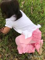 img 1 attached to Effortless Style and Comfort: RuffleButts Stretchy Elastic Girls' Clothing for Little Girls review by Michelle Ortiz