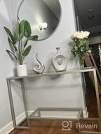 img 1 attached to Athena 64'' Wide Rectangular Console Table In Satin Nickel review by James Cowan