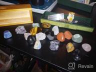 img 1 attached to 25 Piece Healing Crystals & Chakra Stones Set For Meditation, Chakra Balance, Reiki And Rituals - Includes Cleansing Selenite For Enhanced Healing Energy review by Melissa Dudley
