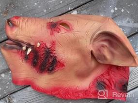 img 5 attached to Unleash Your Inner Horror With The Halloween Pig Head Mask: The Perfect Masquerade And Cosplay Costume