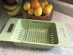 img 8 attached to 2 Pack Collapsible Colander Strainer Over Sink - Adjustable Drain Basket For Fruits & Vegetables In Kitchen (Blue) | MineSign