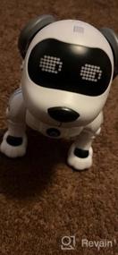 img 5 attached to 🐶 Fisca Remote Control Dog, Voice-activated RC Robotic Stunt Puppy - Handstand, Push-up, Dance, and Sound Effects - Programmable Electronic Pet for Kids Boys and Girls Ages 6-10