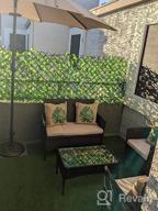 img 1 attached to Transform Your Outdoor Space With DOEWORKS Expandable Fence Privacy Screen And Faux Ivy Fencing Panels - Perfect Backdrop For Balcony, Backyard, And Garden Decorations - 2PCS Set Included! review by Mike Hernandez