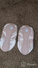 img 8 attached to Satin Ballet Shoes for Girls, Toddlers, Kids, and Women - Full Sole Ballet Slippers with Ribbon, Ideal for Ballet Practice and Dance